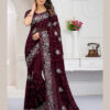 NARI FASHION D.NO 5987 INDIAN WOMEN HEAVY EMBROIDERY PARTY WEAR SAREE