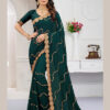 NARI FASHION D.NO 5975 INDIAN WOMEN HEAVY EMBROIDERY PARTY WEAR SAREE