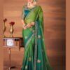 TFH D.NO 6211 INDIAN WOMEN EMBROIDERY WORK PARTY WEAR SAREE