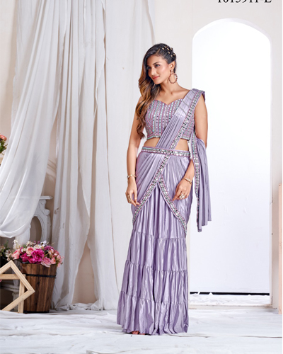 Gorgeous Ready to Wear Saree with Stitched Blouse | Classy Missy by Gur