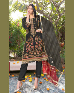 Black Heavy Pakistani Salwar Suit
