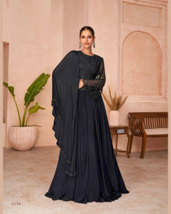 Black Gown Anarkali Suit