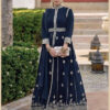 Blue Anarkali Pakistani salwar suit