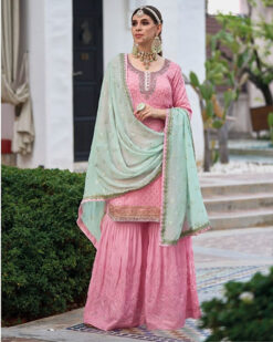 Pink Women Designer Eid Salwar Kameez Suit