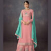 Pink Sharar Salwar Suit