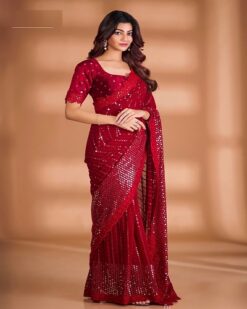 Soft Georgette Cocktail Party Saree