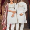 Indian Couple Combo Cotton Printed Men’s Kurta & Woman Salwar Suit