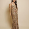 Bollywood style Georgette Sequins Embroidered Saree