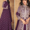 Trendy Eid's Festival Indian Woman Slit Cut Silk Anarkali Suit 5444