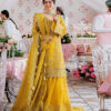 Royal Mustard Gold Embroidered Pakistani Sharara Garara Suit Trendy Pakistani Dress HIT Wedding Wear