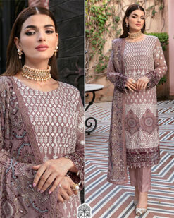 Indian Woman Pure Faux Georgette With Heavy Embroidered Suit Pakistani Suit 3010M