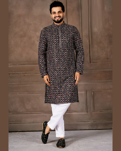 Heavy Rayon Festival Mans Wear Kurta with Pajama