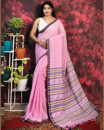 Indian Women Designer Pure Cotton Handloom Saree