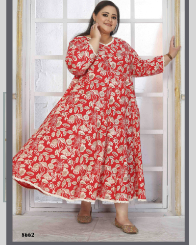 Premium Rayon Plus Size Long Kurti