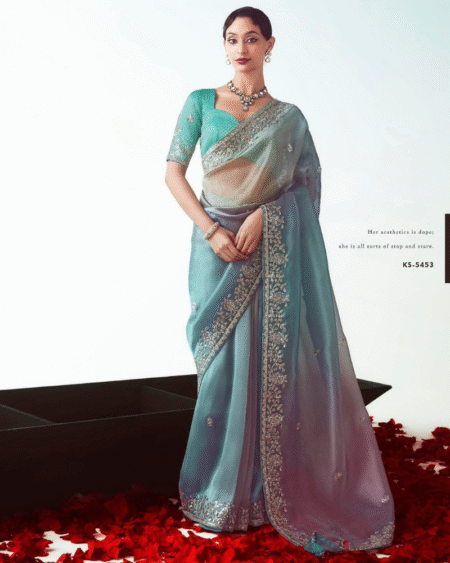 Handwork Designer Cut Work Border Fancy Saree