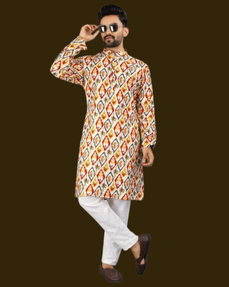 Festival Wear Heavy Rayon Designer Printed Kurta Pajama