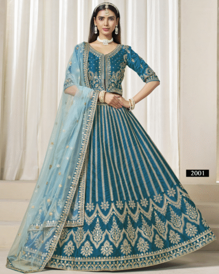 Art Silk Designer Fancy Work Wedding Lehenga Choli
