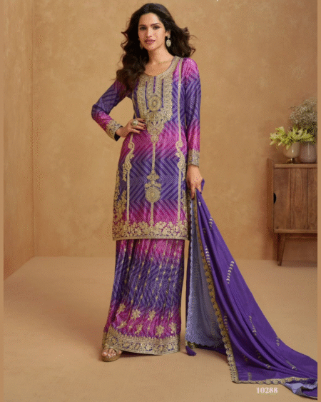 Premium Chinon Silk Designer Festival Wear Salwar Suit