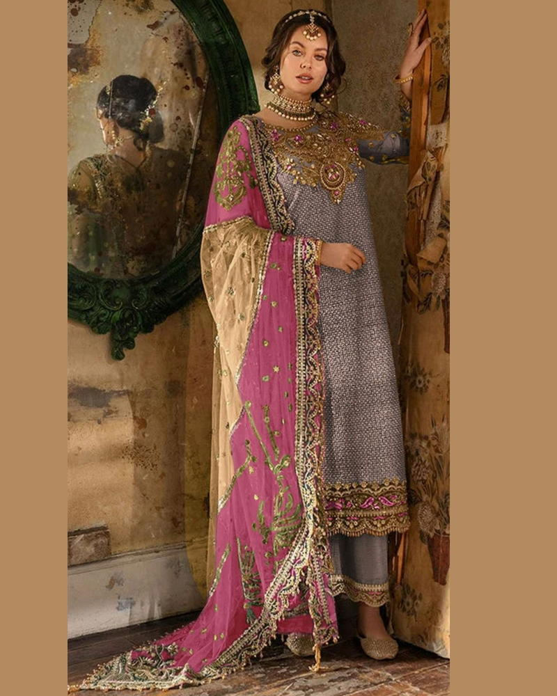 Faux Georgette Festivals Pakistani Style Salwar Kameez Balaji