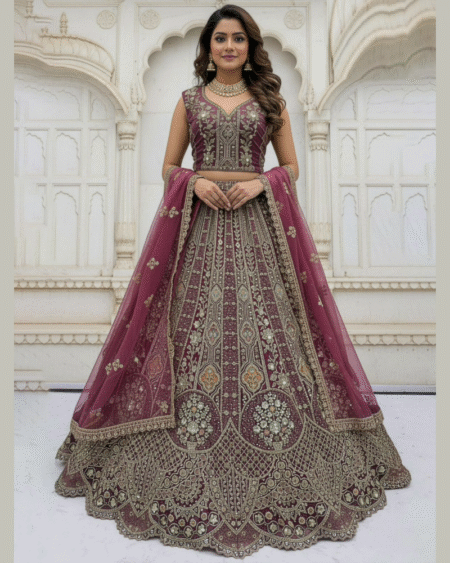 Organza Embroidery Designer Party Wear Lehenga Choli