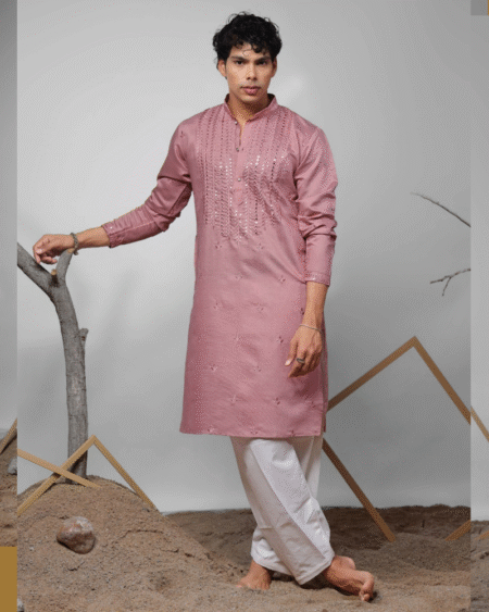 Wedding Wear Traditional Linen Silk Men's Wear Kurta Pajama