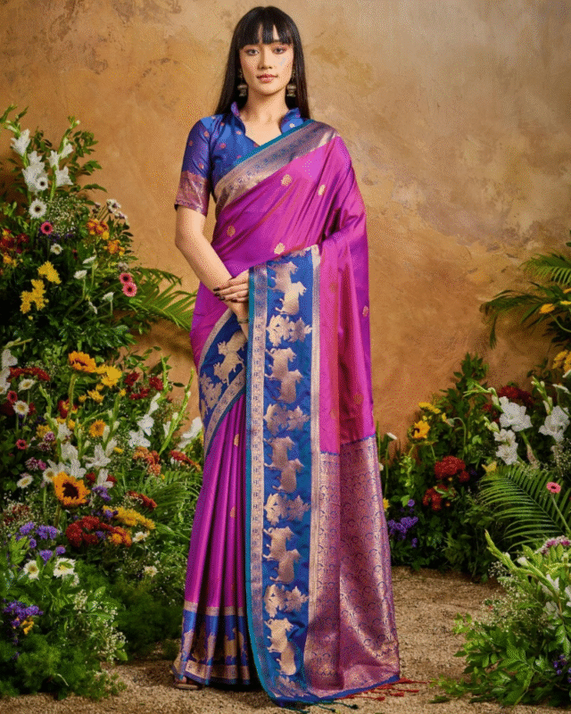 Festivals Wear Designer Pure Handloom Weaving Saree for Women