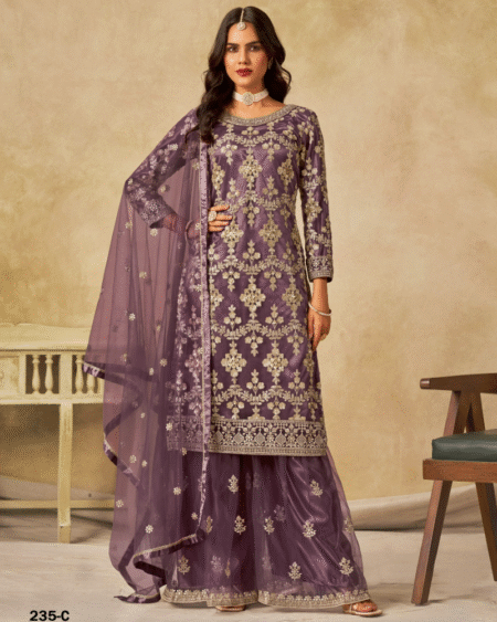 Net Designer Pakistani Style Salwar Suit for Festivals