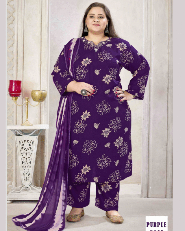 Premium Lichi Viscose Designer Handwork Kurti Set