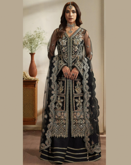 Georgette Designer Pakistani Style Salwar Suit for Embroidered