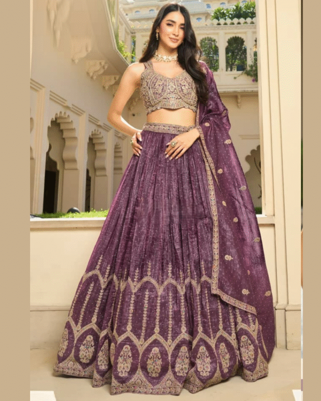 Party Wear Fancy Lehenga Set with Dupatta for Wedding Wear