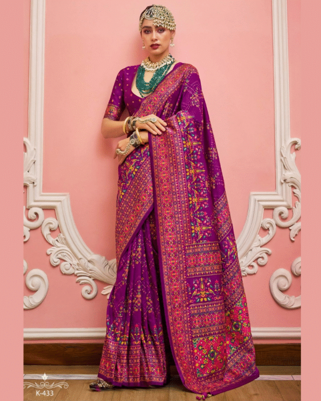 Indian Women Super Banarasi Silk Party Wear Designer Saree