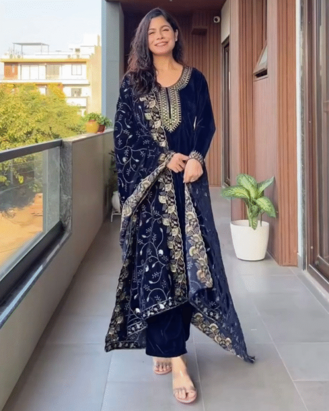 Velvet Designer Winter Special Salwar Suit