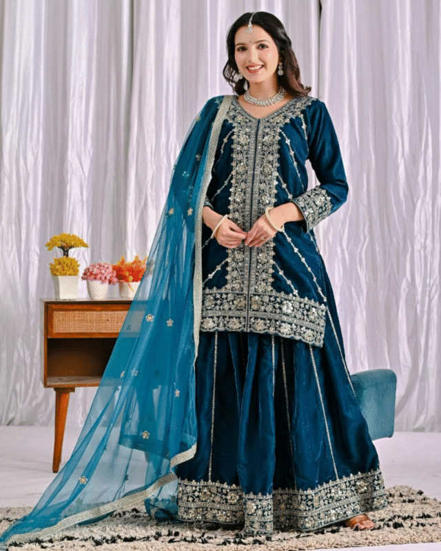 Pure Heavy Viscous Velvet Designer Salwar Suit for Winter