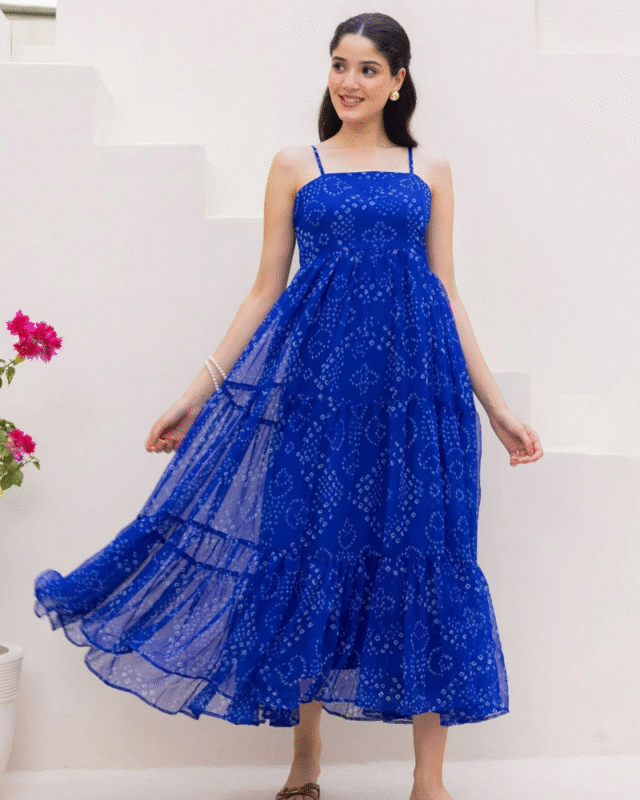 Faux Georgette Designer Heavy Digital Printed One Piece Dress