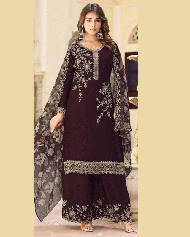 Heavy Premium Chinon Designer Salwar Kameez