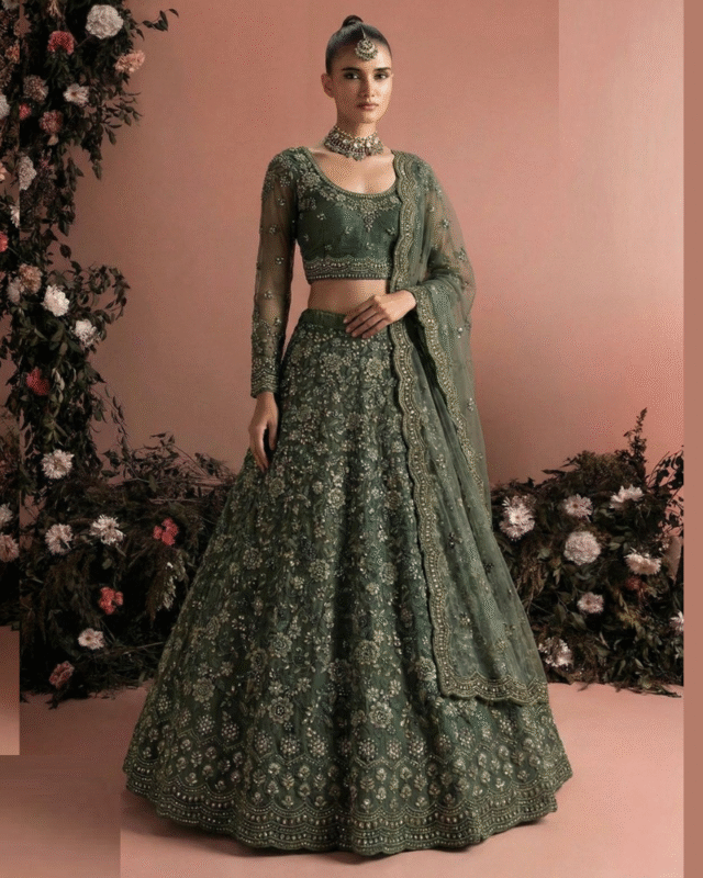 Party Wear Designer Butterfly Net Lehenga Choli with Dupatta