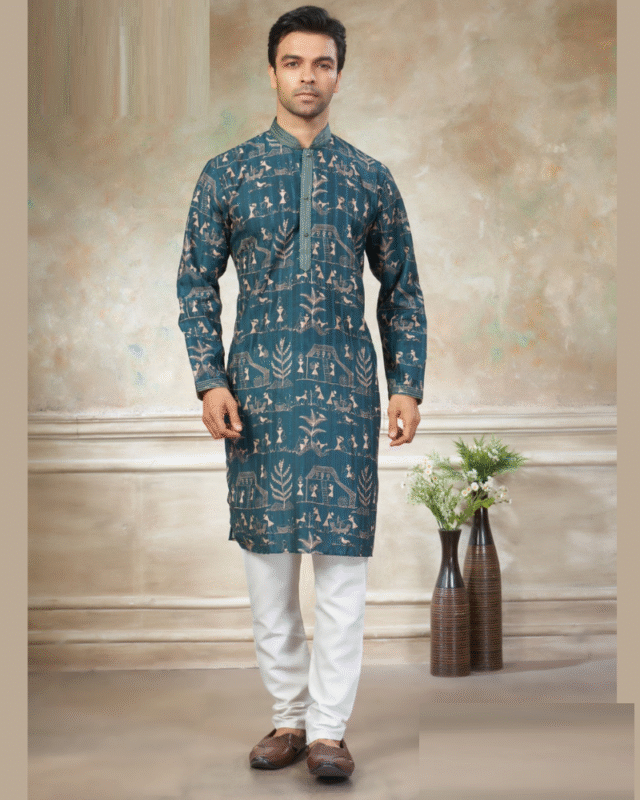 Premium Cotton Digital Printed Pajama Kurta